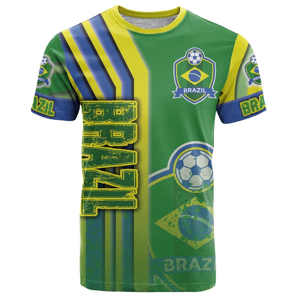 Brazil Football T Shirt Selecao Soccer - Road To Champion - Wonder Print Shop