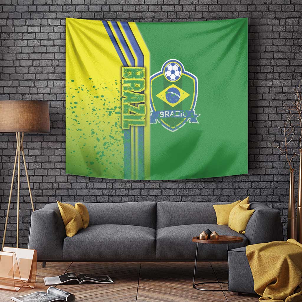 Brazil Football Tapestry Selecao Soccer - Road To Champion - Wonder Print Shop