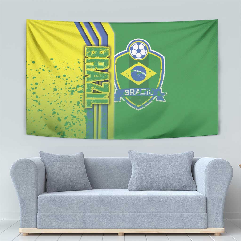 Brazil Football Tapestry Selecao Soccer - Road To Champion - Wonder Print Shop