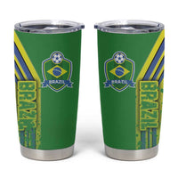 Brazil Football Tumbler Cup Selecao Soccer - Road To Champion - Wonder Print Shop