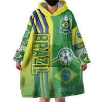 Brazil Football Wearable Blanket Hoodie Selecao Soccer - Road To Champion - Wonder Print Shop