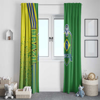 Brazil Football Window Curtain Selecao Soccer - Road To Champion - Wonder Print Shop