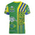 Brazil Football Women V-Neck T-Shirt Selecao Soccer - Road To Champion - Wonder Print Shop