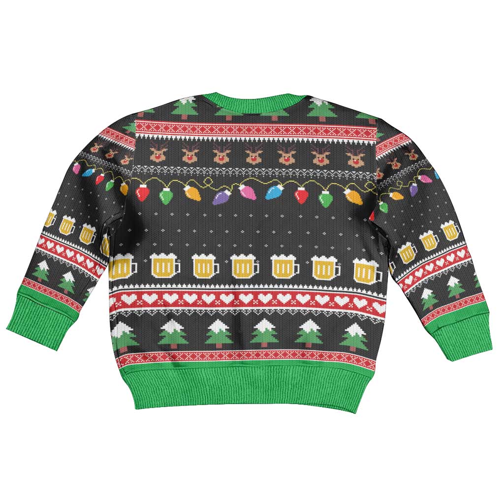 Ho Ho Ho Hold My Beer Santa African Kid Ugly Christmas Sweater Laugh With Beer On Christmas - Wonder Print Shop