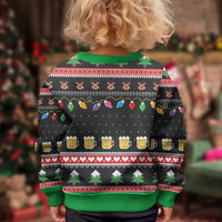 Ho Ho Ho Hold My Beer Santa African Kid Ugly Christmas Sweater Laugh With Beer On Christmas - Wonder Print Shop