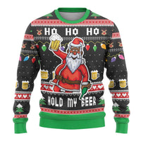 Ho Ho Ho Hold My Beer Santa African Ugly Christmas Sweater Laugh With Beer On Christmas - Wonder Print Shop