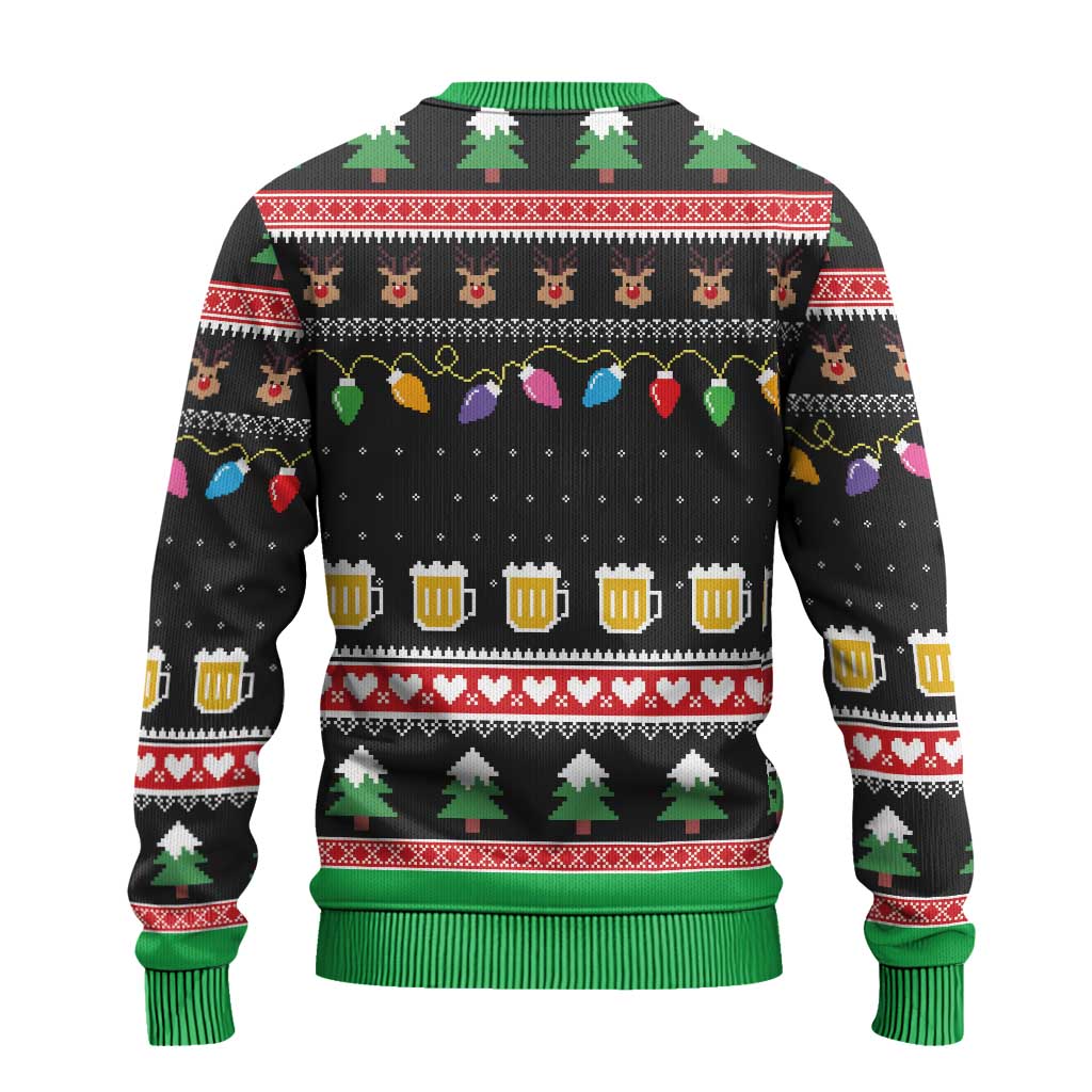 Ho Ho Ho Hold My Beer Santa African Ugly Christmas Sweater Laugh With Beer On Christmas - Wonder Print Shop