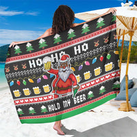 Ho Ho Ho Hold My Beer Santa African Sarong Laugh With Beer On Christmas - Wonder Print Shop
