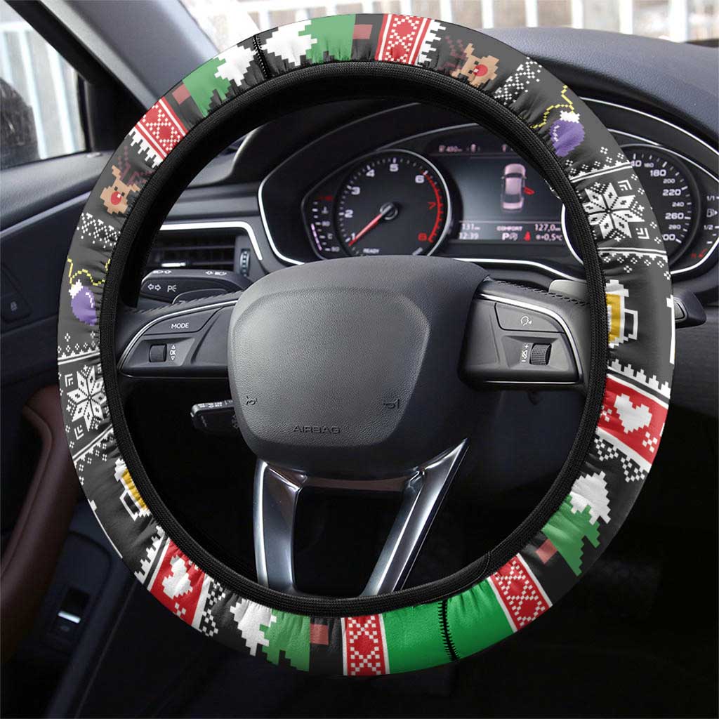 Ho Ho Ho Hold My Beer Santa African Steering Wheel Cover Laugh With Beer On Christmas - Wonder Print Shop