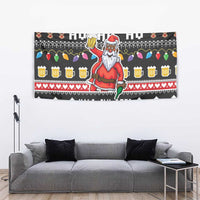 Ho Ho Ho Hold My Beer Santa African Tapestry Laugh With Beer On Christmas - Wonder Print Shop