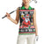 Ho Ho Ho Hold My Beer Santa African Women Sleeveless Polo Shirt Laugh With Beer On Christmas - Wonder Print Shop