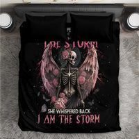 I Am The Storm Skeleton Roses Wings Bedding Set Skull Art - Wonder Print Shop