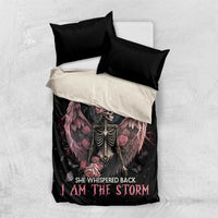 I Am The Storm Skeleton Roses Wings Bedding Set Skull Art - Wonder Print Shop