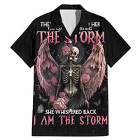 I Am The Storm Skeleton Roses Wings Family Matching Mermaid Dress and Hawaiian Shirt Skull Art - Wonder Print Shop