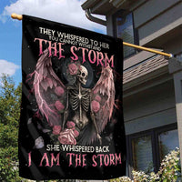 I Am The Storm Skeleton Roses Wings Garden Flag Skull Art - Wonder Print Shop