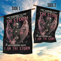 I Am The Storm Skeleton Roses Wings Garden Flag Skull Art - Wonder Print Shop