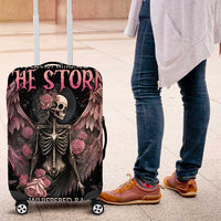 I Am The Storm Skeleton Roses Wings Luggage Cover Skull Art - Wonder Print Shop
