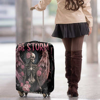 I Am The Storm Skeleton Roses Wings Luggage Cover Skull Art - Wonder Print Shop