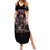 I Am The Storm Skeleton Roses Wings Summer Maxi Dress Skull Art - Wonder Print Shop