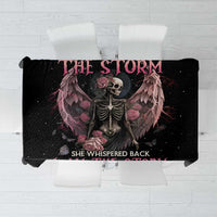 I Am The Storm Skeleton Roses Wings Tablecloth Skull Art - Wonder Print Shop