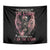 I Am The Storm Skeleton Roses Wings Tapestry Skull Art - Wonder Print Shop