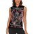 I Am The Storm Skeleton Roses Wings Women Sleeveless Polo Shirt Skull Art - Wonder Print Shop