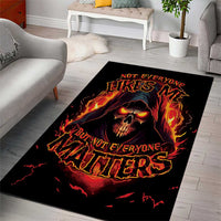 Not Everyone Likes Me Skull Reaper Area Rug - Wonder Print Shop