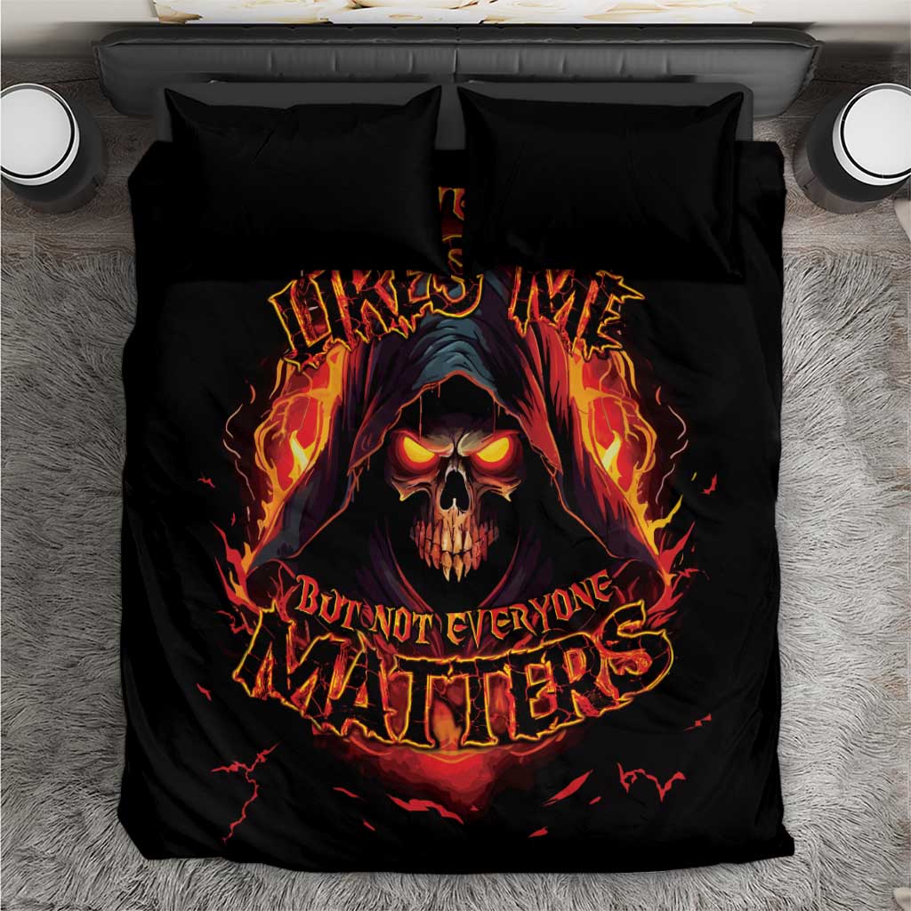 Not Everyone Likes Me Skull Reaper Bedding Set - Wonder Print Shop