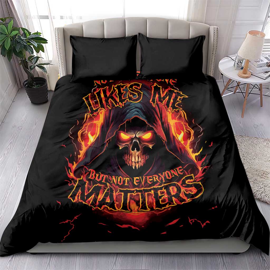 Not Everyone Likes Me Skull Reaper Bedding Set - Wonder Print Shop