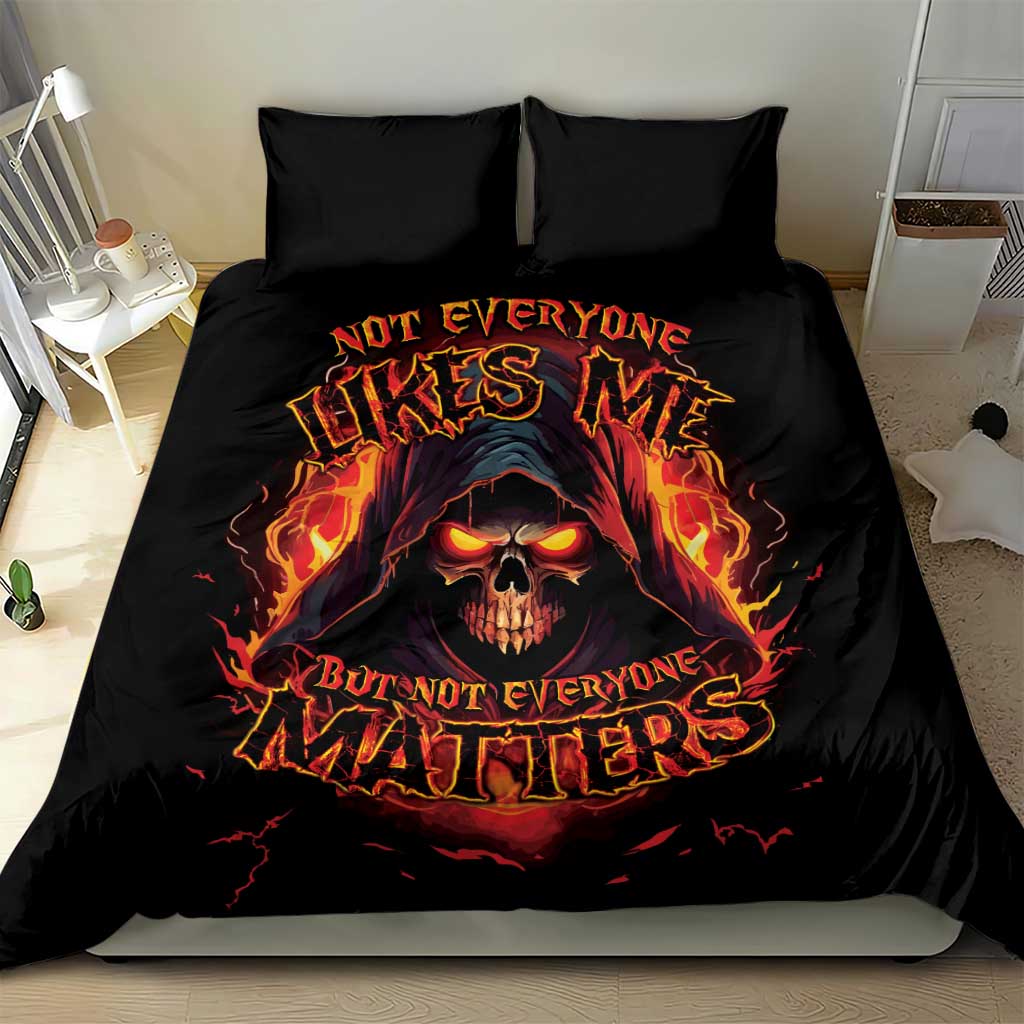 Not Everyone Likes Me Skull Reaper Bedding Set - Wonder Print Shop