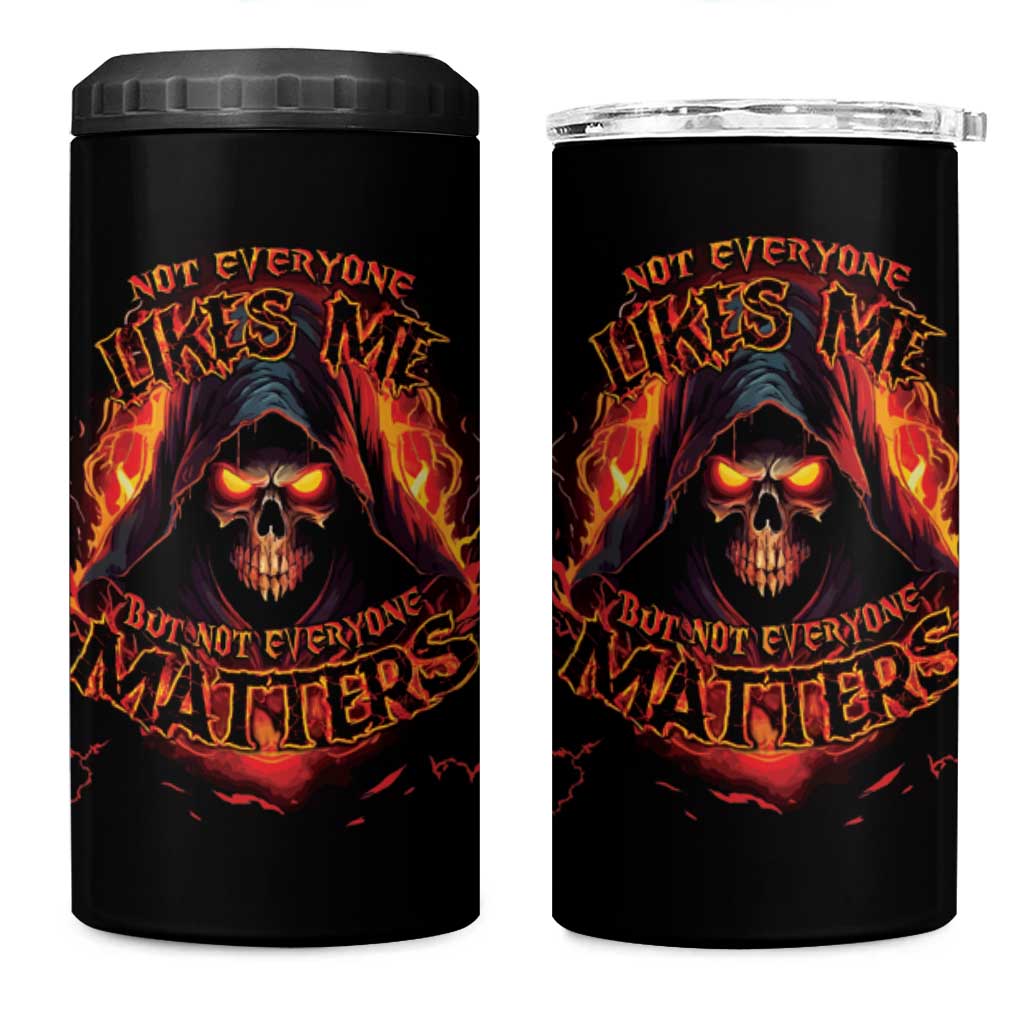 Not Everyone Likes Me Skull Reaper 4 in 1 Can Cooler Tumbler - Wonder Print Shop