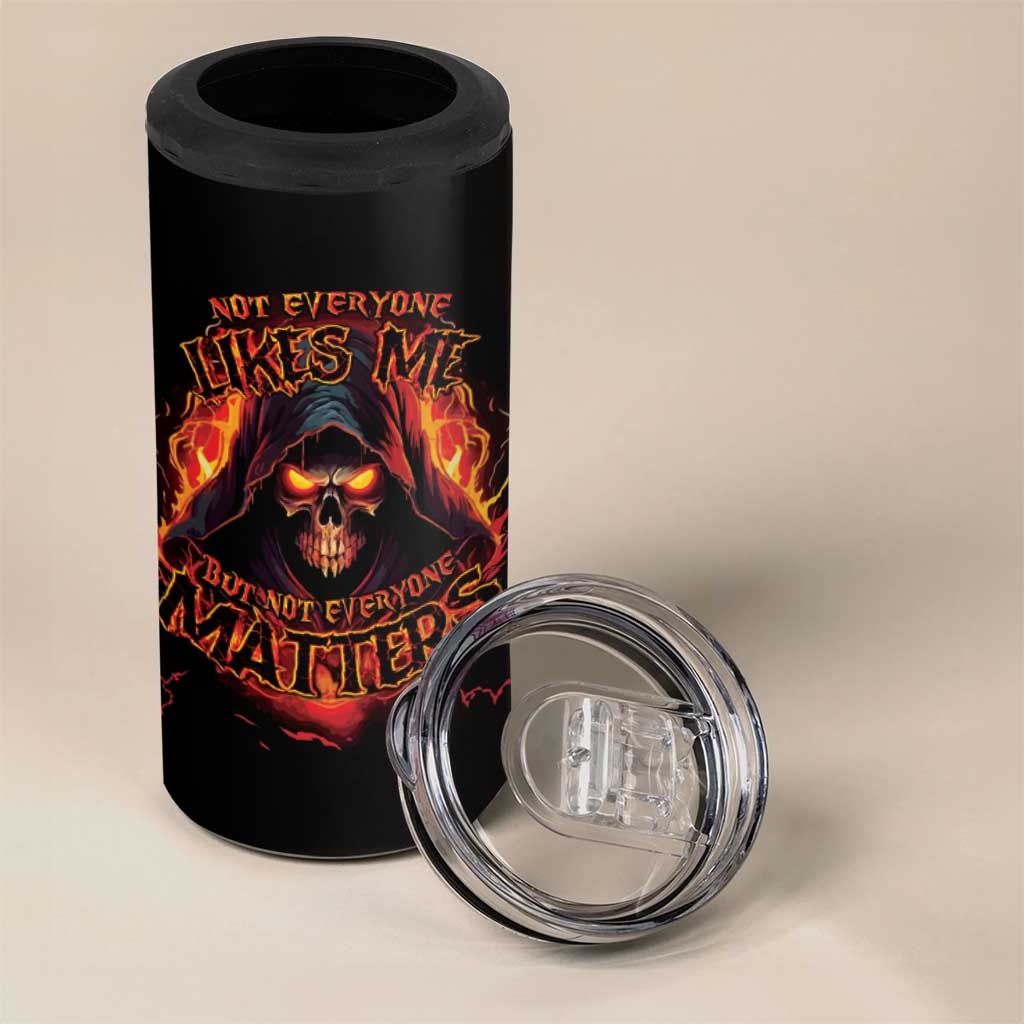 Not Everyone Likes Me Skull Reaper 4 in 1 Can Cooler Tumbler - Wonder Print Shop