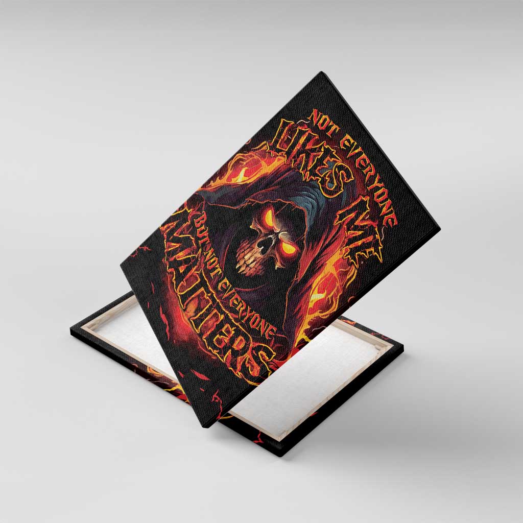 Not Everyone Likes Me Skull Reaper Canvas Wall Art - Wonder Print Shop