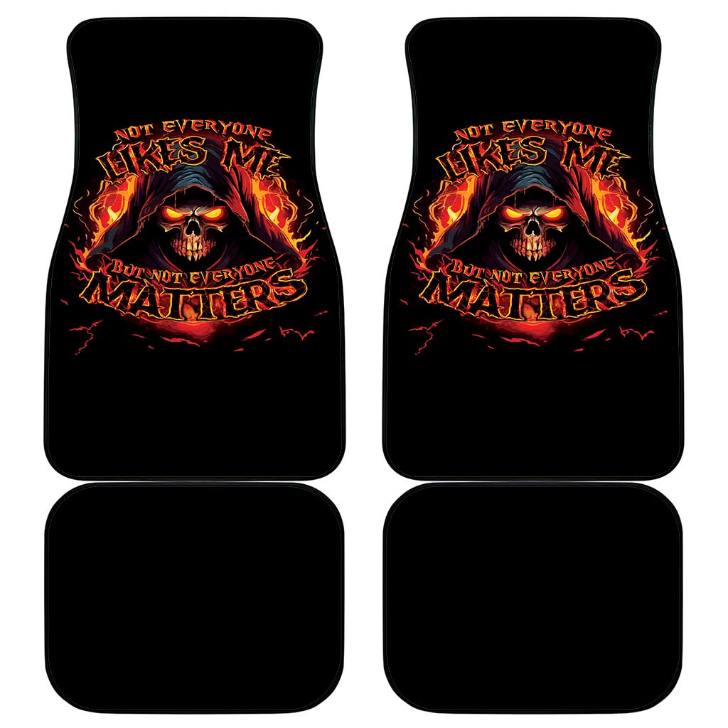 Not Everyone Likes Me Skull Reaper Car Mats - Wonder Print Shop