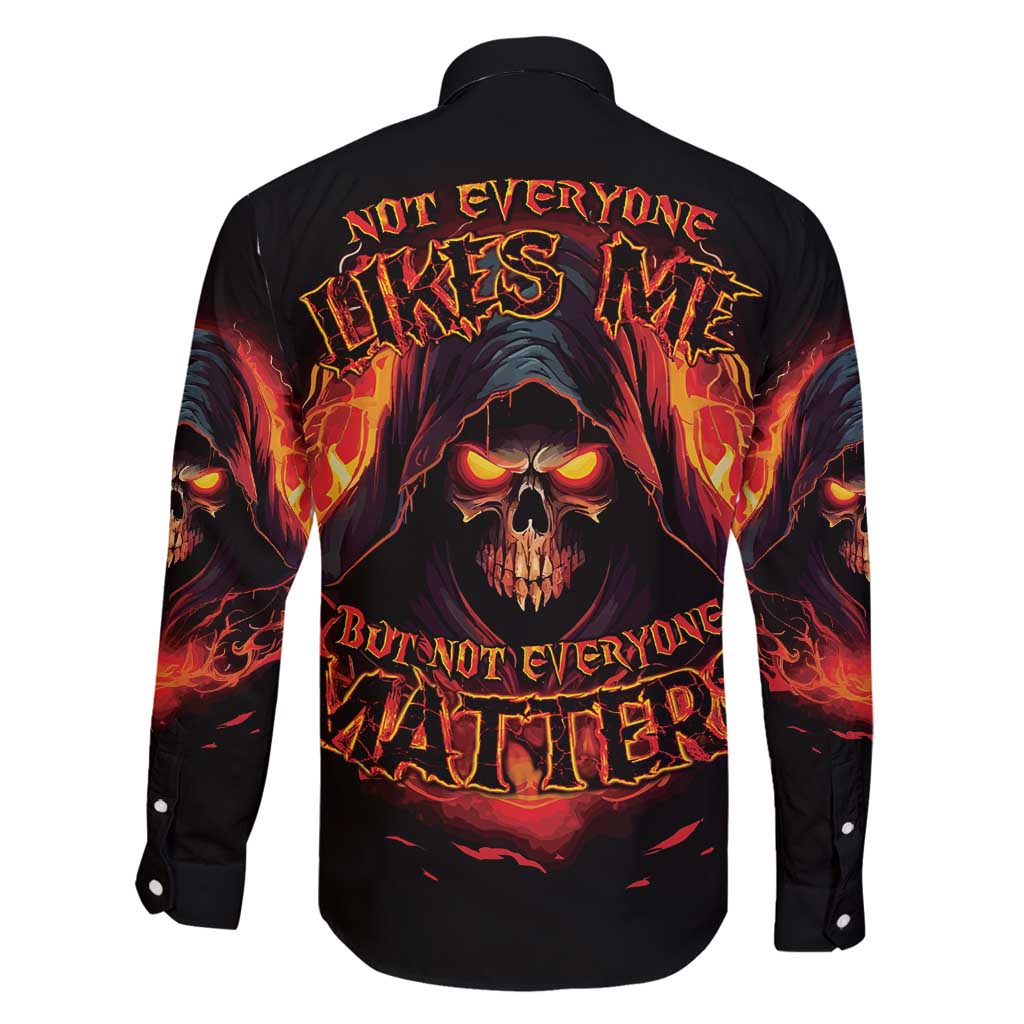 Not Everyone Likes Me Skull Reaper Family Matching Mermaid Dress and Hawaiian Shirt - Wonder Print Shop