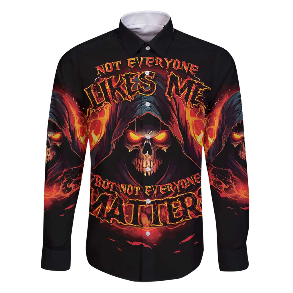 Not Everyone Likes Me Skull Reaper Family Matching Puletasi and Hawaiian Shirt - Wonder Print Shop