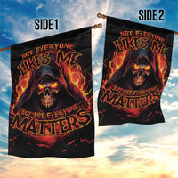 Not Everyone Likes Me Skull Reaper Garden Flag - Wonder Print Shop