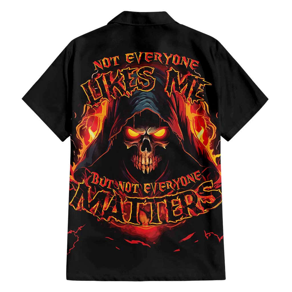 Not Everyone Likes Me Skull Reaper Hawaiian Shirt - Wonder Print Shop