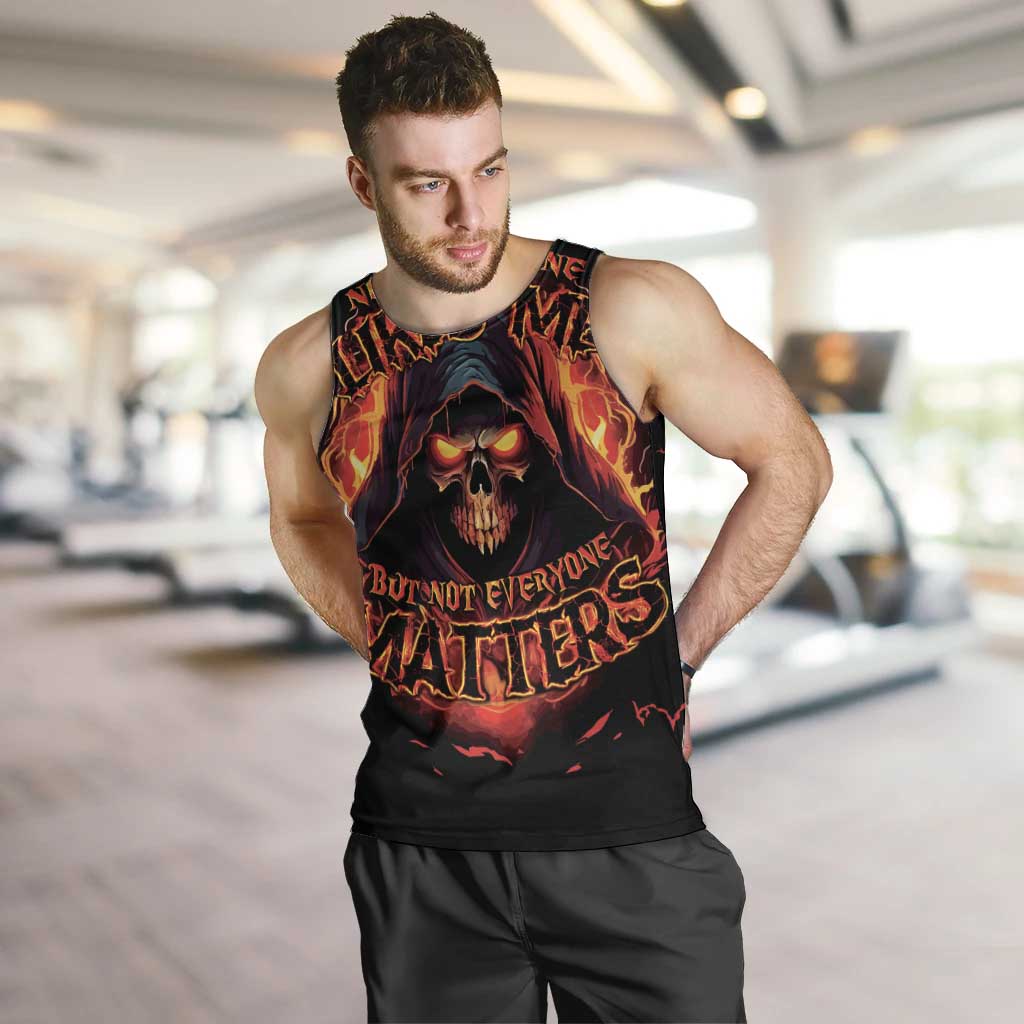 Not Everyone Likes Me Skull Reaper Men Tank Top - Wonder Print Shop