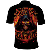 Not Everyone Likes Me Skull Reaper Polo Shirt - Wonder Print Shop