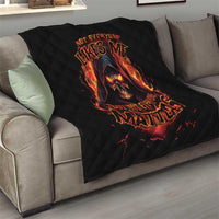 Not Everyone Likes Me Skull Reaper Quilt - Wonder Print Shop