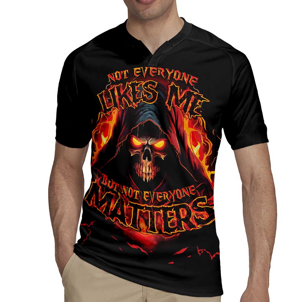 Not Everyone Likes Me Skull Reaper Rugby Jersey - Wonder Print Shop