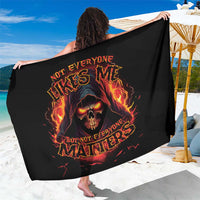 Not Everyone Likes Me Skull Reaper Sarong - Wonder Print Shop