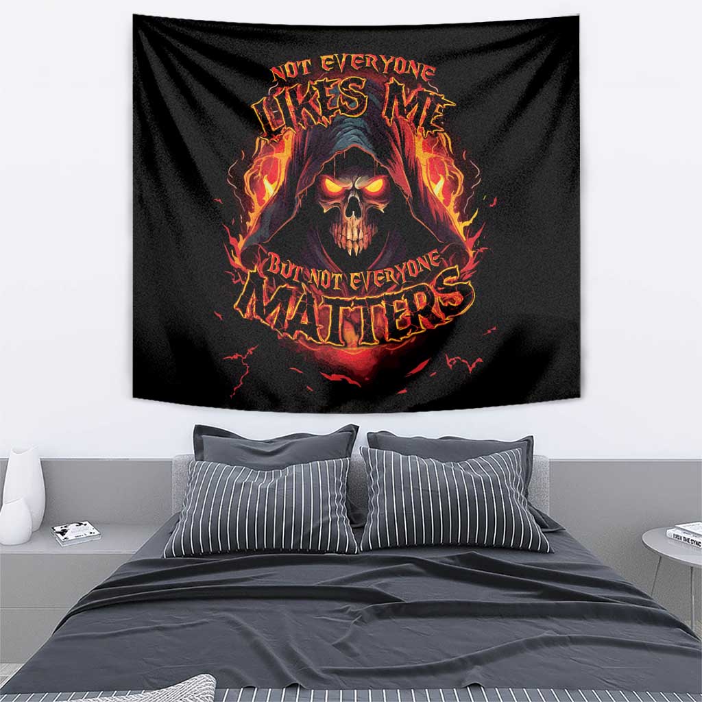 Not Everyone Likes Me Skull Reaper Tapestry - Wonder Print Shop