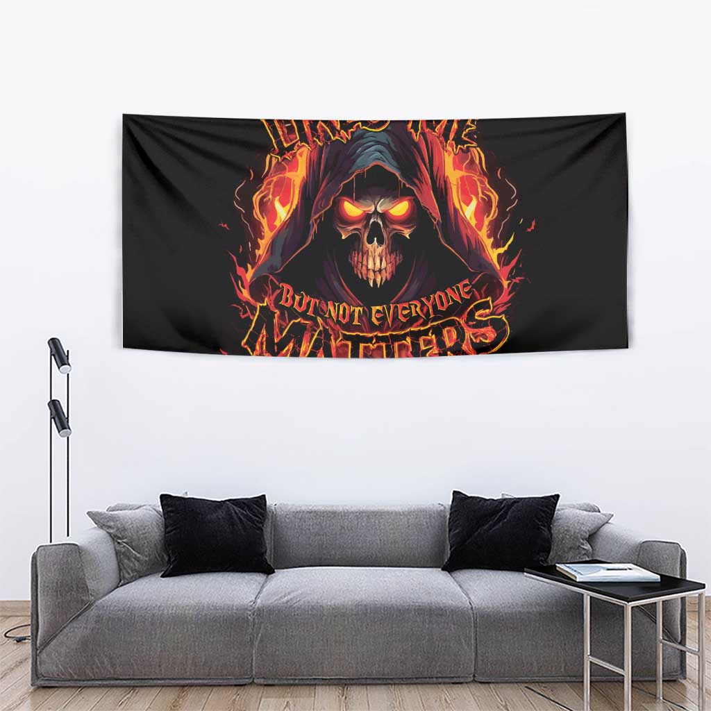 Not Everyone Likes Me Skull Reaper Tapestry - Wonder Print Shop