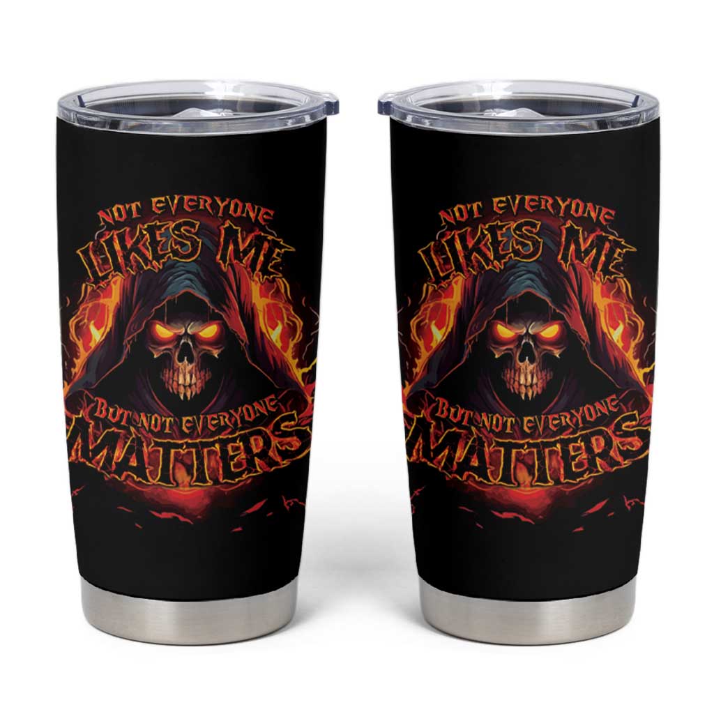 Not Everyone Likes Me Skull Reaper Tumbler Cup - Wonder Print Shop