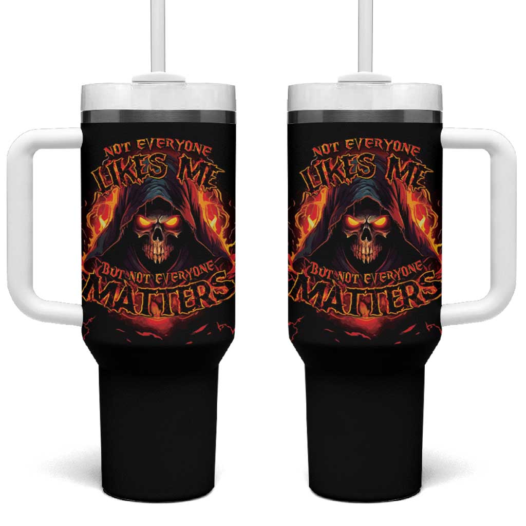 Not Everyone Likes Me Skull Reaper Tumbler With Handle - Wonder Print Shop