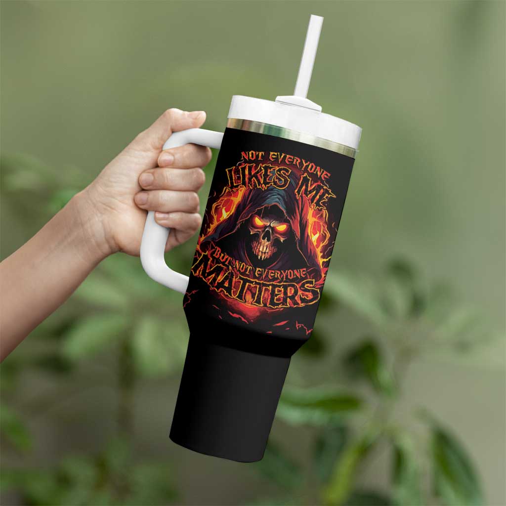 Not Everyone Likes Me Skull Reaper Tumbler With Handle - Wonder Print Shop