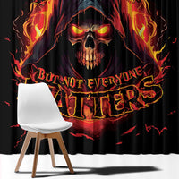 Not Everyone Likes Me Skull Reaper Window Curtain - Wonder Print Shop