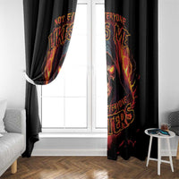Not Everyone Likes Me Skull Reaper Window Curtain - Wonder Print Shop